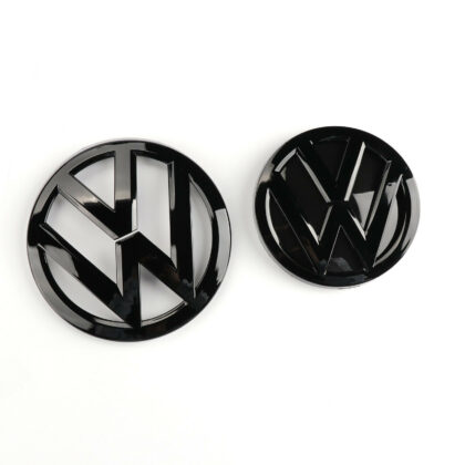 VW Volkswagen Golf 7 VII MK7 - Coppia Logo - Anteriore Posteriore - Nero Lucido