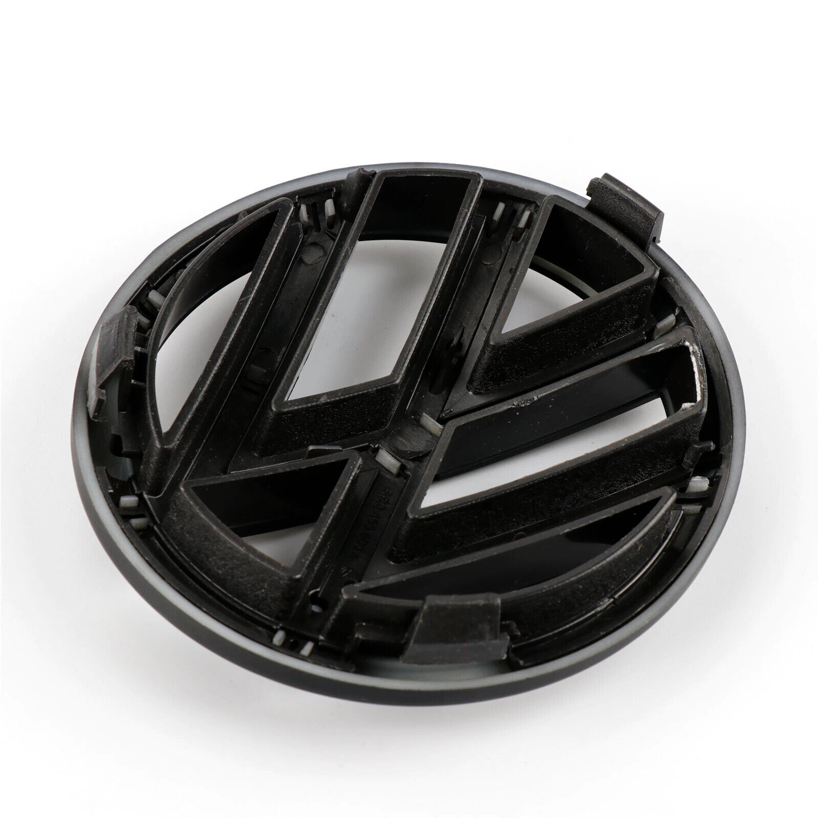 VW Polo 5 (6R) 2009-2013 - Coppia Stemma Logo Anteriore Posteriore - Nero Opaco - immagine 6